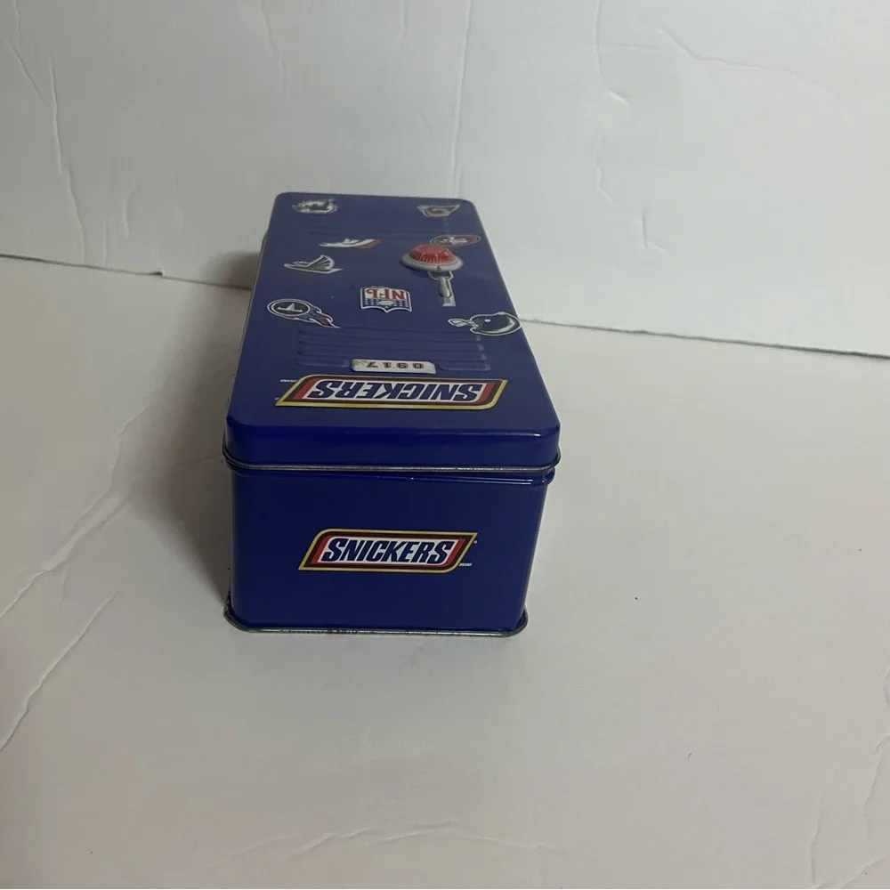 Snickers Blue NFL Tin Locker Box